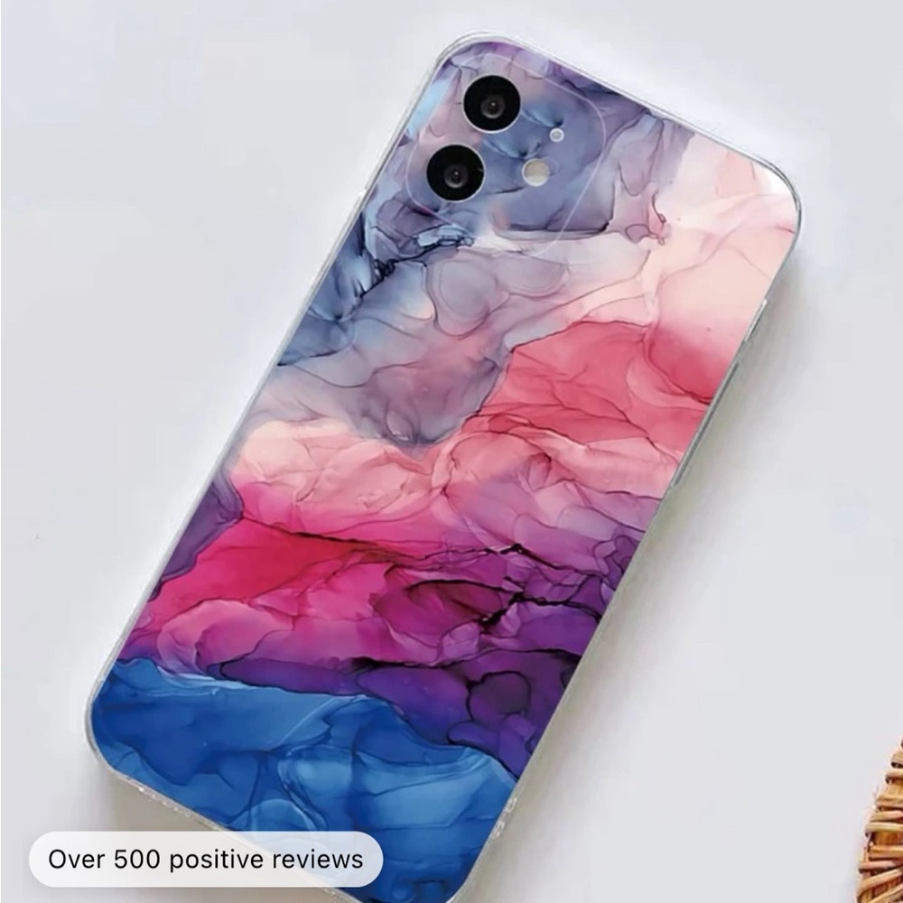 Marble Pattern Phone Case Multicolor - Picture 3 of 4